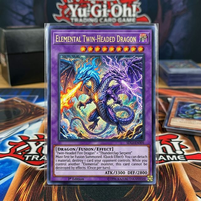 Complete AI Yu-Gi-Oh card with monster art, effect text, ATK/DEF stats, and proper frame color